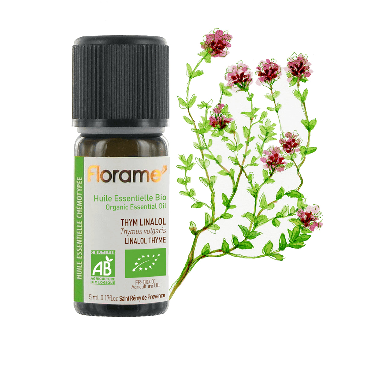 Huile Essentielle de Thym Doux à Linalol Biologique