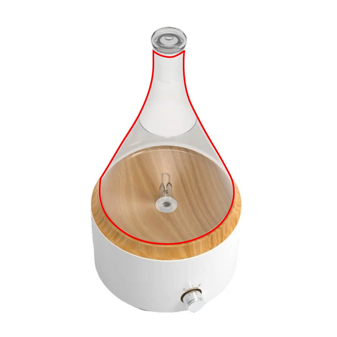 Glassware Diffuser Nebulization Laboratory (without mouthpiece)